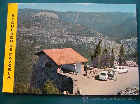 Postales: POSTAL DE SIERRA CAZORLA, JAEN, ANDALUCÍA. AÑO 1973. MIRADOR DEL CAUDILLO. 604.