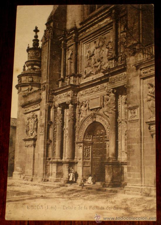 Postales: ANTIGUA POSTAL DE UBEDA - JAEN - PORTADA DEL SALVADOR - EDICION MODERNA DE LA IMPRENTA DE LA LOMA -