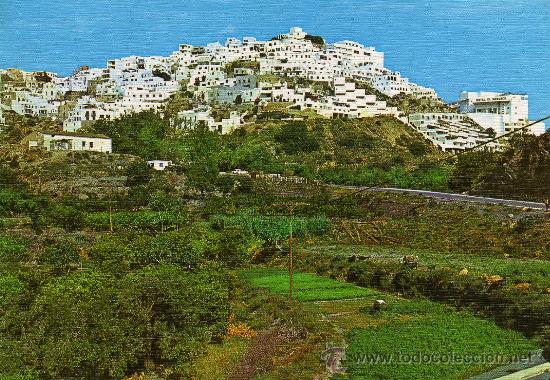 Postales: MOJACAR N&ordm; 9 ALMERIA VISTA PARCIAL Y HOTEL EL MORESCO ED. ARRIBAS SIN CIRCULAR