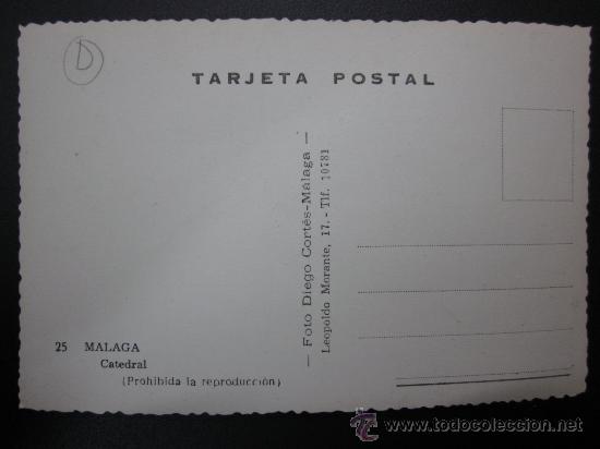Postales: MALAGA - REF.: T-38 - Foto 2