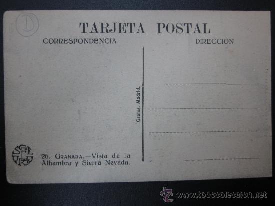 Postales: GRANADA - REF.: T-65 - Foto 2