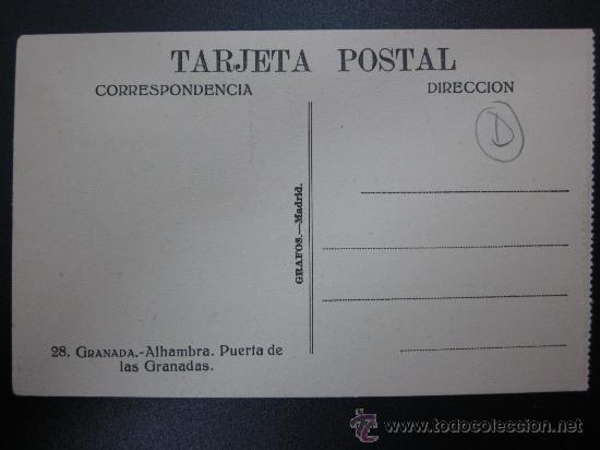 Postales: GRANADA - REF.: T-83 - Foto 2