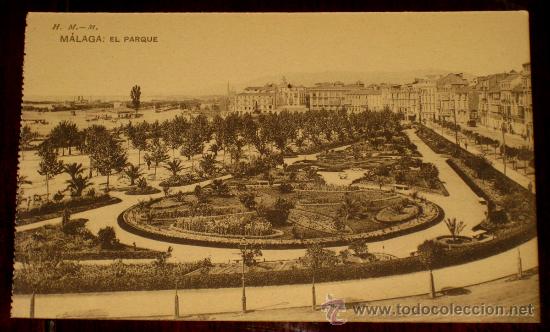 Postales: ANTIGUA POSTAL DE MALAGA - EL PARQUE - ED. HAUSER Y MENET - NO CIRCULADA.