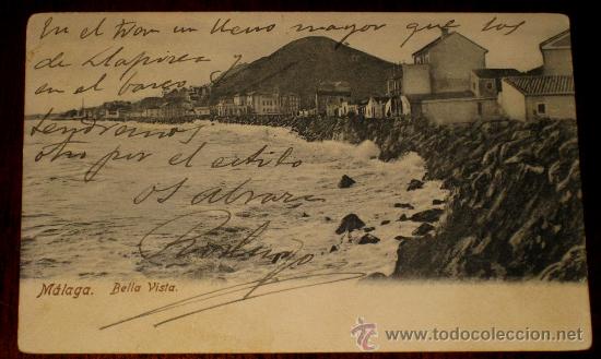 Postales: ANTIGUA POSTAL DE MALAGA - BELLA VISTA - ED. T.C. MADRID - CIRCULADA.