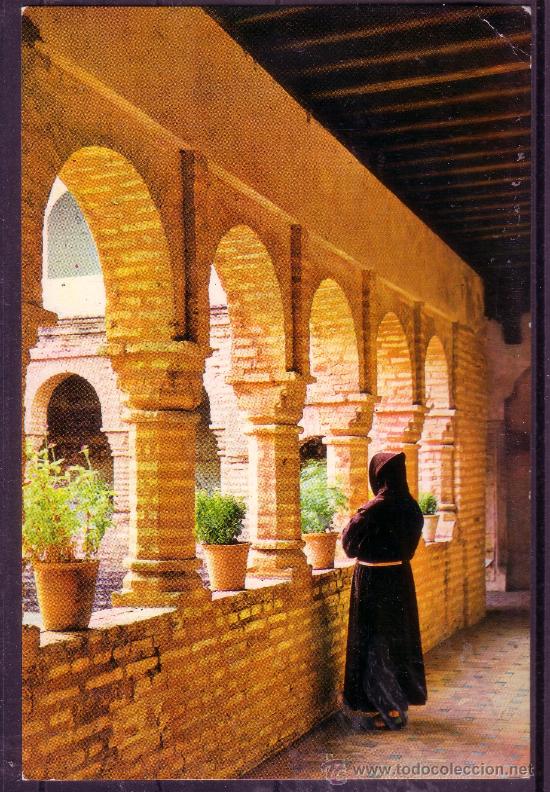 Postales: HUELVA - MONASTERIO DE LA RABIDA - CLAUSTRO - Foto 1