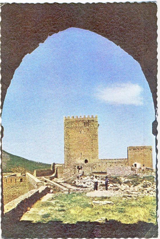 Postales: JAEN.- CASTILLO DE SANTA CATALINA.- A&Ntilde;OS 50.- SIN RESTAURAR.(2)