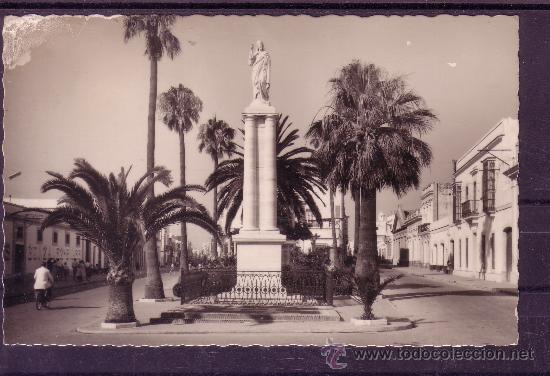 Postales: CADIZ - PUERTO DE SANTA MARIA - MONUMENTO AL CORAZON DE JESUS - ESQUINA SUPERIOR IZ. LEVE DESCONCHON