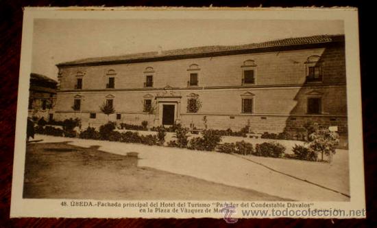 Postales: ANTIGUA POSTAL DE UBEDA - JAEN - N. 48 - FACHADA PRINCIPAL DEL HOTEL DEL TURISMO - ED. L. ROISIN - I