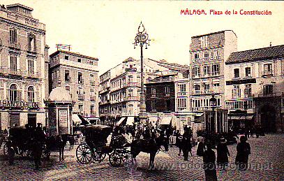 Postkarten: POSTAL MALAGA PLAZA DE LA CONSTITUCION