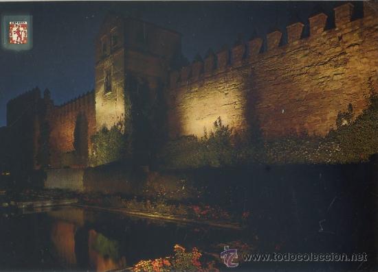 Postales: POSTAL DE CORDOBA. 927-MURALLA Y JARDINES ILUMINADOS   P-ANCOR-144