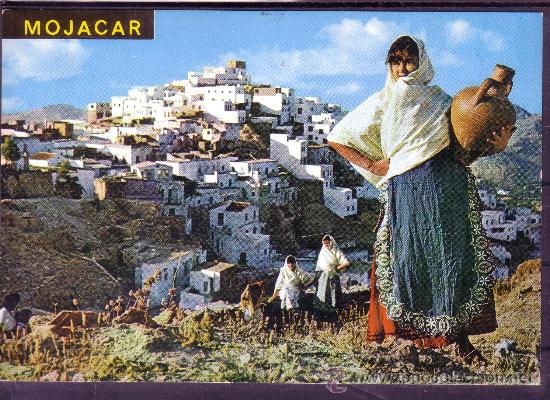 Postales: ALMERIA - MOJACAR - MOJAQUERA TIPICA SUBIENDO DE LA FUENTE