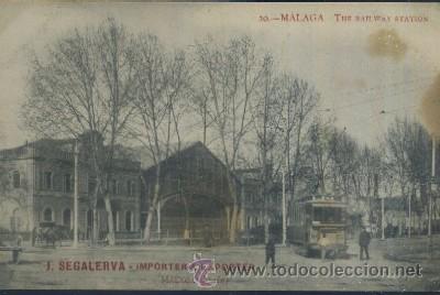 Postales: POSTAL ANTIGUA DE MALAGA N&ordm; 20 THE RAILWAY STATION   P-ANMA-207