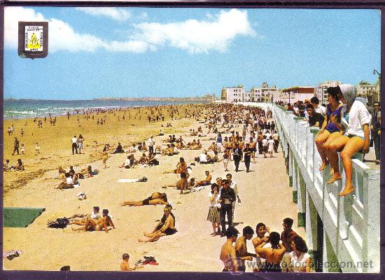 Postales: CADIZ - PLAYA DE LA VICTORIA
