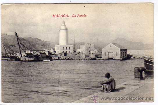 Postales: Malaga. La Farola. Editor Rafael Tovar. Sin circular.