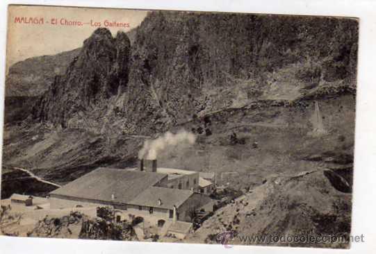 Postales: Malaga. El Chorro. Los Gaitanes No figura editor. Sin circular.