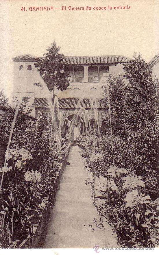 Postales: N&ordm; 8845 GRANADA EL GENERALIFE - Foto 1