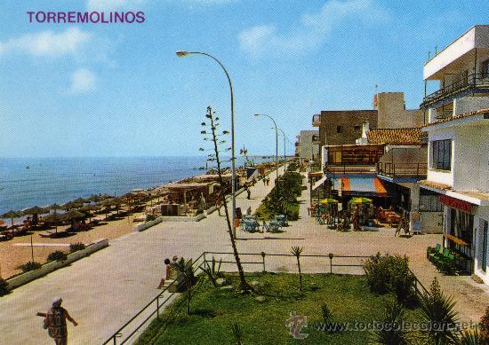 Postales: TORREMOLINOS N&ordm; 43 COSTA DEL SOL PASEO PEATONAL Y PLAYAS (CARIHUELA) NUEVA EDICIONES ARRIBAS