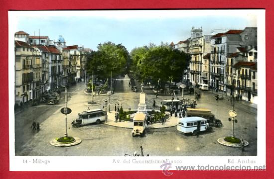 Postales: MALAGA , AVENIDA DE FRANCISCO FRANCO , P60726