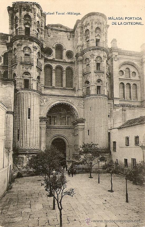 Postales: MALAGA - PORTADA DE LA CATEDRAL