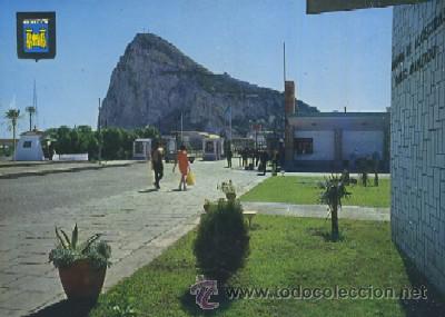 Postales: POSTAL DE LA LINEA DE LA CONCEPCION CADIZ  N&ordm; 22 VISTA DEL PE&Ntilde;ON DE GIBRALTAR
