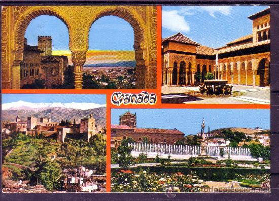 Postales: RECUERDO DE GRANADA - DIVERSOS ASPECTOS