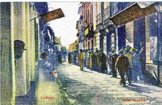 Postales: ANDUJAR (JAEN).- CALLE SAGASTA .- A&Ntilde;O 1918.-(REPRODUCCI&Oacute;N)