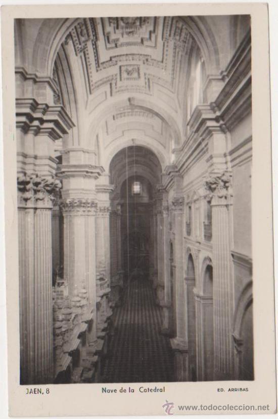 Postales: Jaen nave de la Cadedral,Ed Arribas