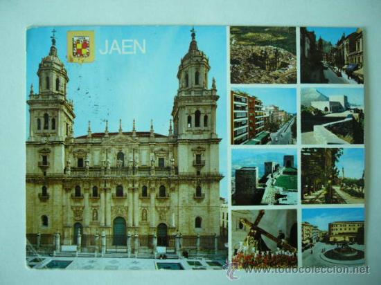 Postales: JAEN. ESCUDO DE ORO.  ESCRITA Y CIRCULADA