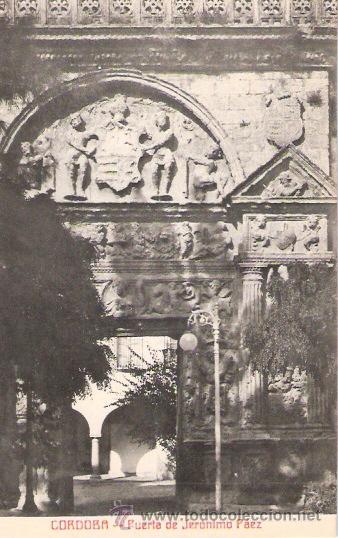Postkarten: TARJETA POSTAL DE CORDOBA. PUERTA DE JERONIMO PAEZ. FOTOT. CASTA&Ntilde;EIRA Y ALVAREZ.