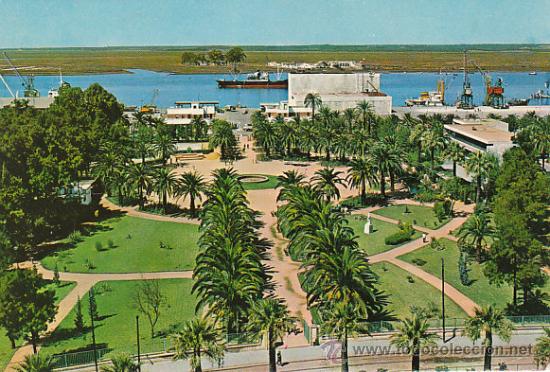 Postales: Huelva, Muelle y jardines - Foto 1