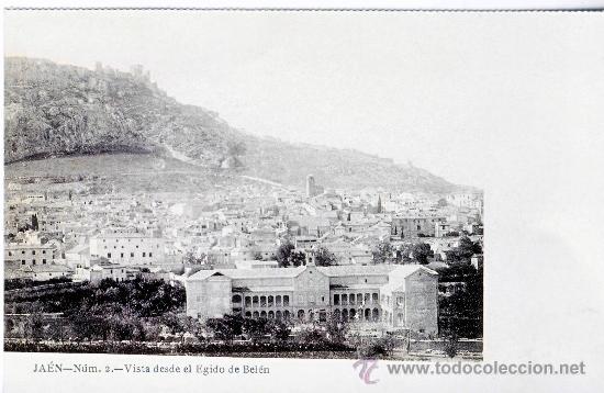 Postales: JAEN.- VISTA DESDE EL EJIDO DE BELEN.- A&Ntilde;O 1903.- (REPRODUCCION)