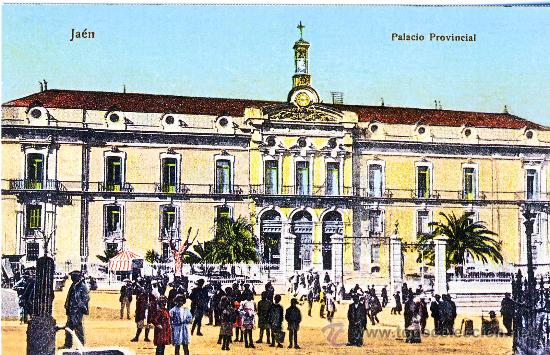 Postales: JAEN.- PALACIO PROVINCIAL.- A&Ntilde;O 1912.- (REPRODUCCION)