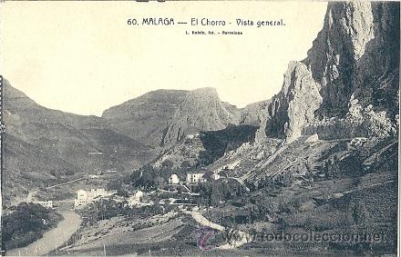 Postais: 8095 - EL CHORRO - VISTA GENERAL - ANTIGUA POSTAL DE MALAGA - L. ROISIN