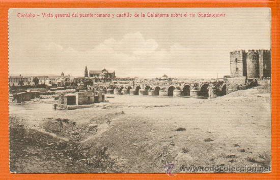 Postales: CORDOBA - VISTA GENERAL DEL PUENTE ROMANO Y  CASTILLO DE LA CALAHORRA SOBRE EL GUADALQUIVIR R.GARZON