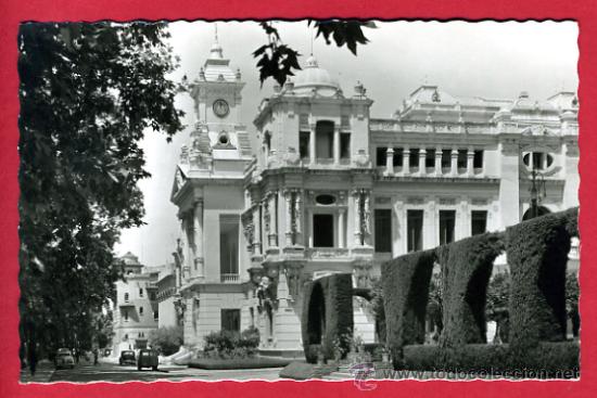 Postales: malaga, ayuntamiento, fachada principal,    p61534