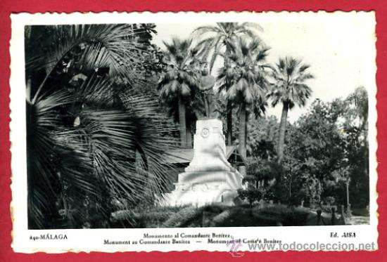 Postales: malaga, monumento al comandante benitez,    p61574