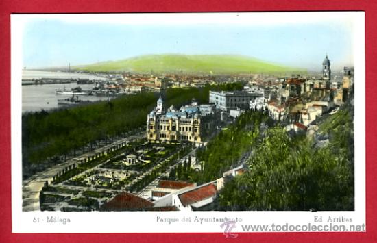 Postales: malaga, parque del ayuntamiento, foto, fotografica,    p61581