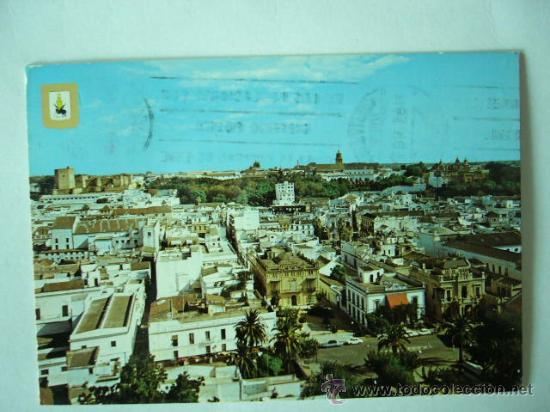 Postales: SAN LUCAR DE BARRAMEDA. CADIZ. N&ordm; 1. ESCUDO DE ORO. ESCRITA Y CIRCULADA