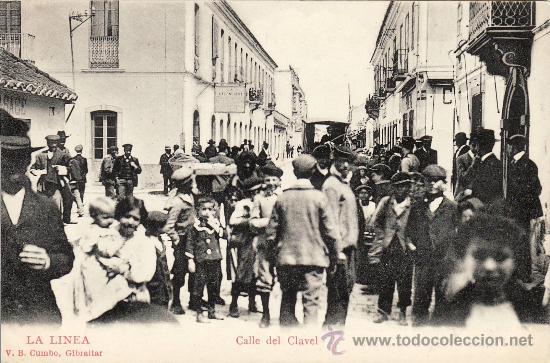 Postais: LA LINEA - CALLE CLAVEL -.