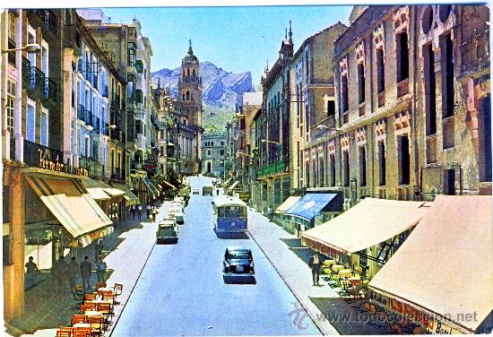 Postales: JAEN.- CALLE BARNABE SORIANO.- A&Ntilde;OS 50.- (17-2)