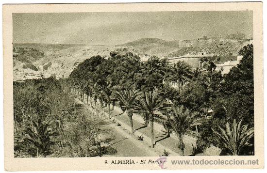 Cartoline: PRECIOSA POSTAL - ALMERIA - EL PARQUE - VISTA PARCIAL