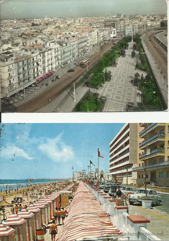 Postales: CADIZ PAREJA DE POSTALES ANTIGUAS
