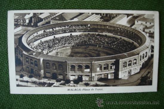 Cartoline: POSTAL DE MALAGA - PLAZA DE TOROS , FOTOGRAFIA L . ROISIN