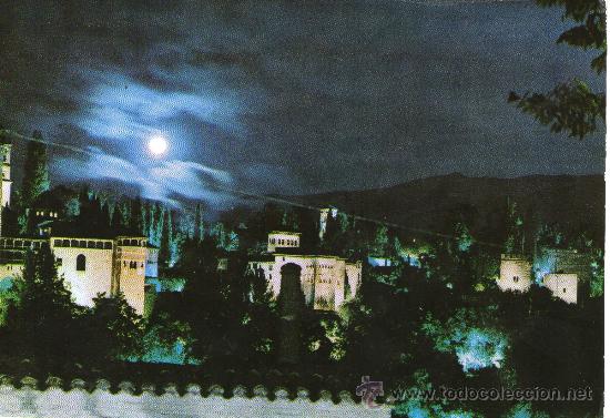 Postales: postal de granada - vista del generalife - - Foto 1