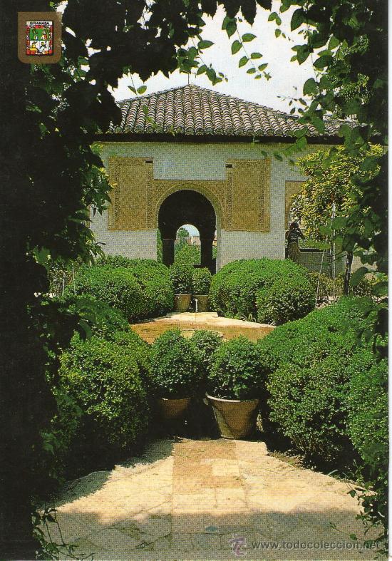 Postales: buena postal de granada - jardines - - Foto 1