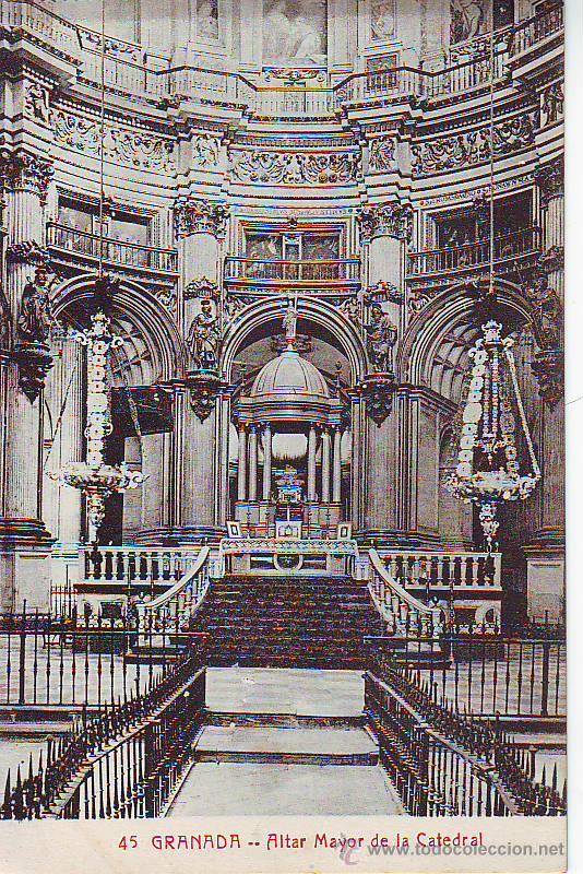 Postales: 45 granada. altar mayor de la catedral - Foto 1