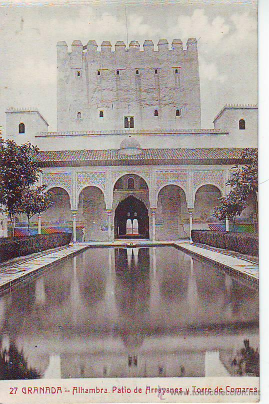 Postales: 27 granada. alhambra.patio de arrayanes y torre de comares - Foto 1