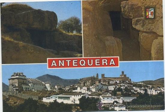 Cartoline: POSTAL DE MALAGA. ANTEQUERA. VISTA PARCIAL DE LA CUEVA DE MENGA    P-ANMA-320