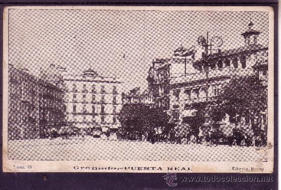 Postales: GRANADA - PUERTA REAL - EDICIONES REYES N&ordm; 19 - Foto 1