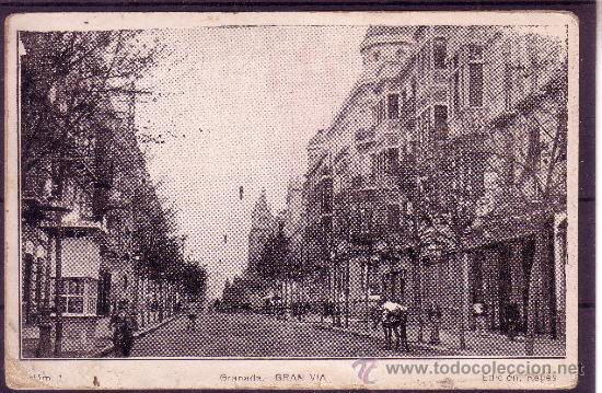 Postales: GRANADA - GRAN VIA - EDICIONES REYES N&ordm; 1 - Foto 1